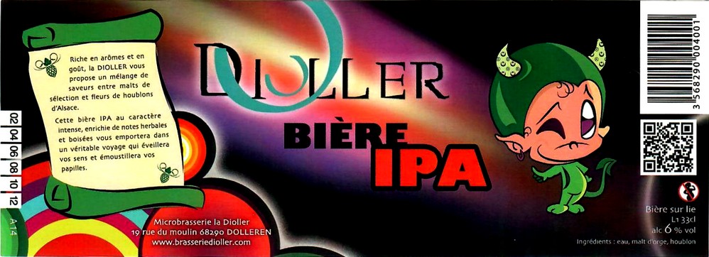 etiquette BRASSERIE DIOLLER 06
