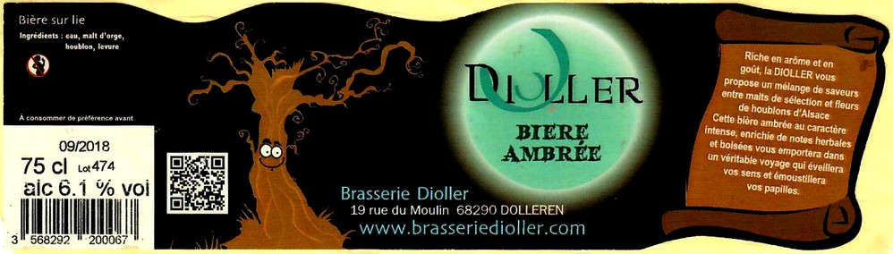 etiquette BRASSERIE DIOLLER 14