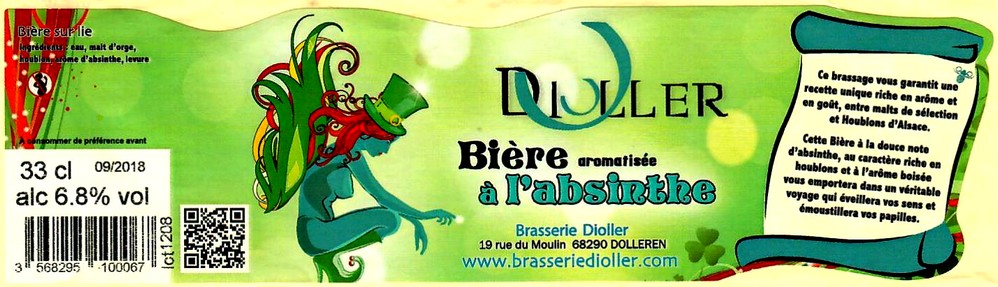 etiquette BRASSERIE DIOLLER 19