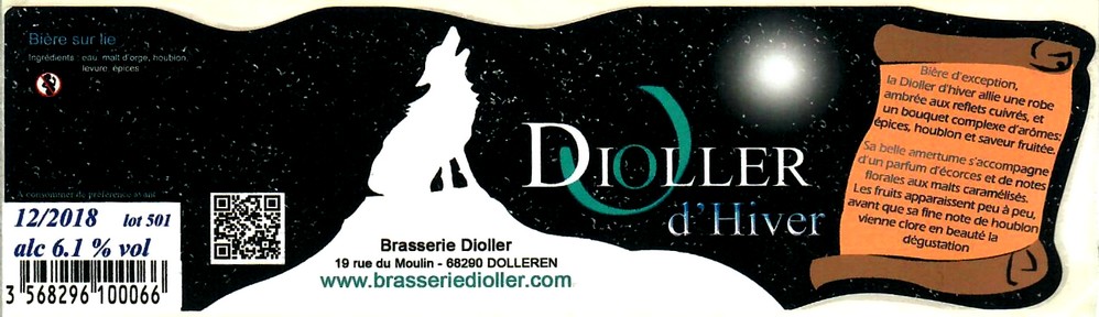 etiquette BRASSERIE DIOLLER 20
