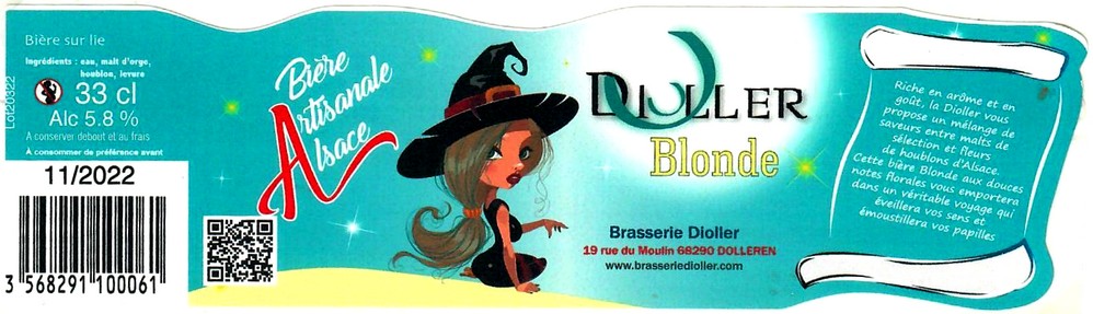 etiquette BRASSERIE DIOLLER 25