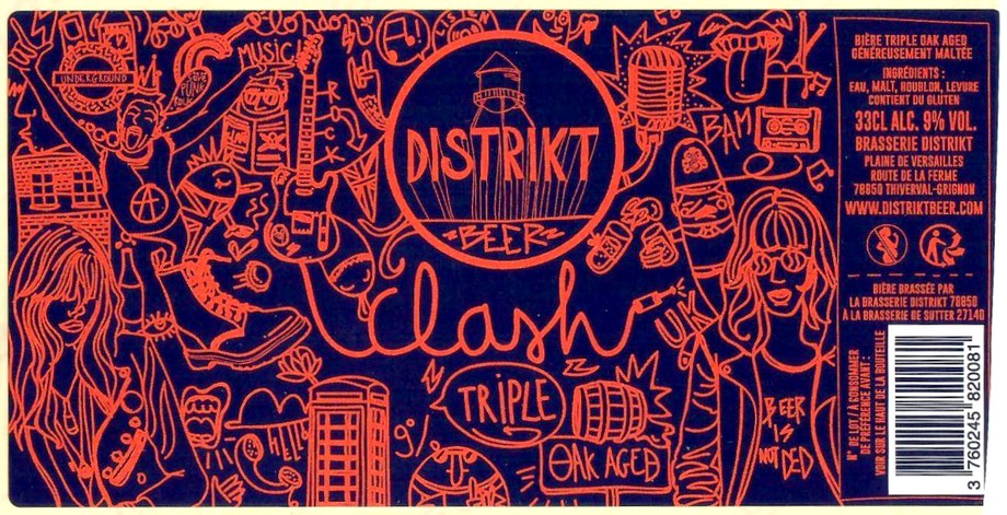 Etiquette BRASSERIE DISTRIKT 10