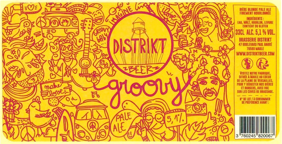 Etiquette BRASSERIE DISTRIKT 13