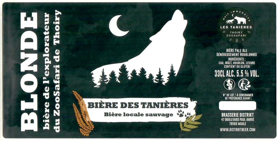 Etiquette BRASSERIE DISTRIKT 18