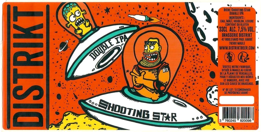 Etiquette BRASSERIE DISTRIKT 27