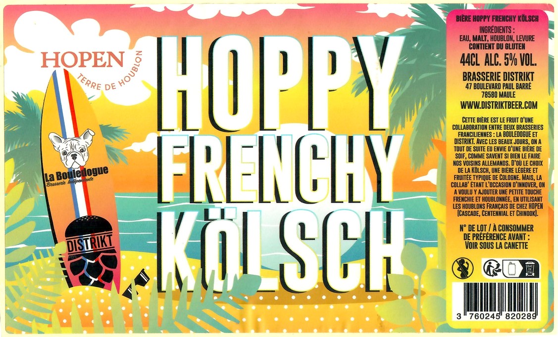 Etiquette BRASSERIE DISTRIKT 36