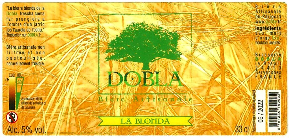 etiquette BRASSERIE DOBLA 06