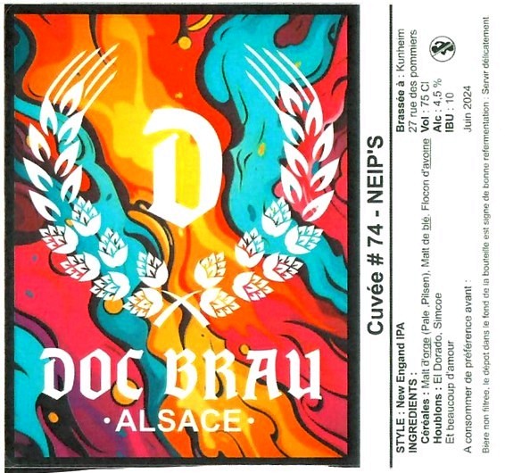 Etiquette BRASSERIE DOC BRAU 05