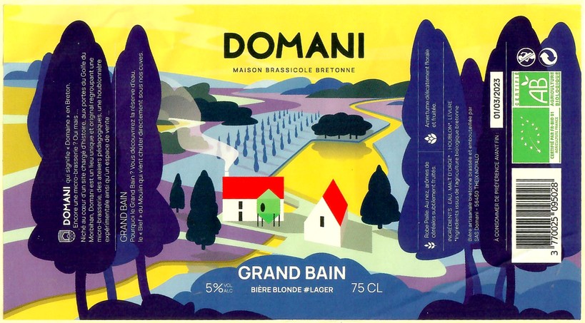 Etiquette BRASSERIE DOMANI 03