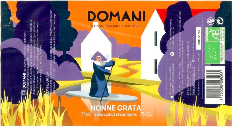 Etiquette BRASSERIE DOMANI 05