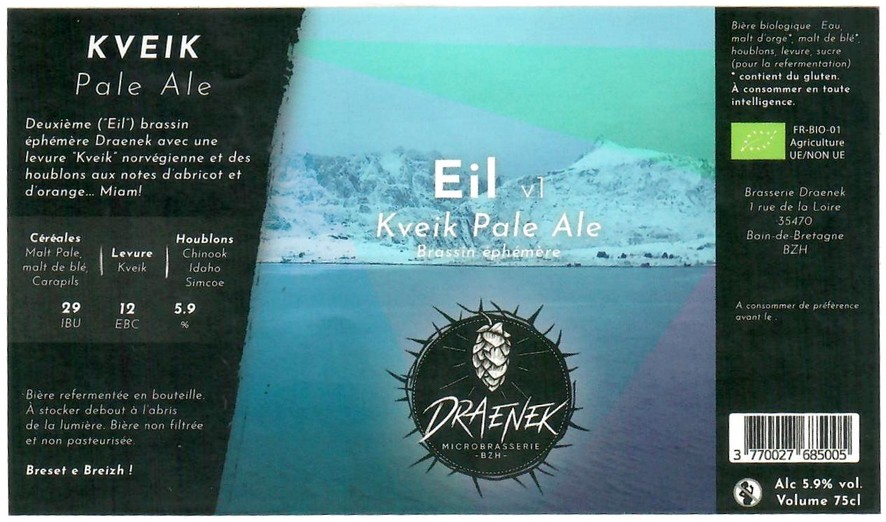 Etiquette BRASSERIE DRAENEK 02