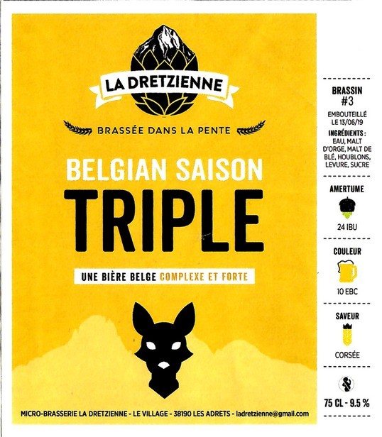 etiquette BRASSERIE LA DRETZIENNE 02
