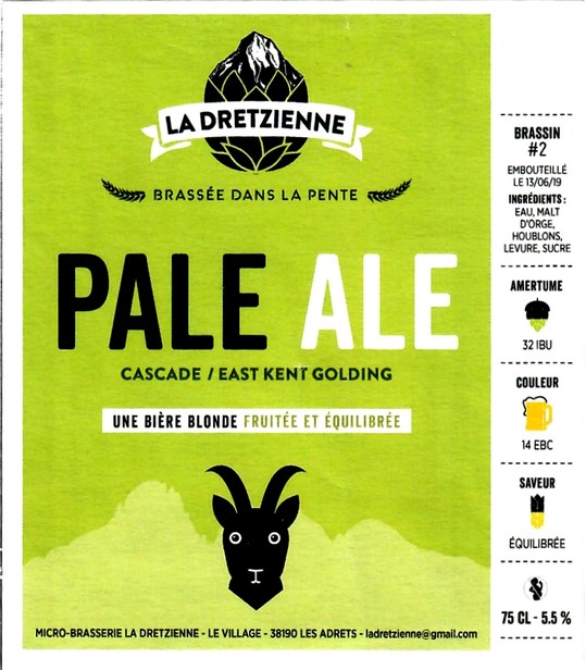 etiquette BRASSERIE LA DRETZIENNE 05