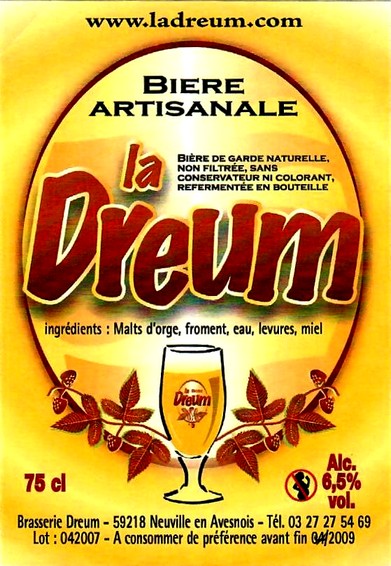 etiquette BRASSERIE DREUM 08