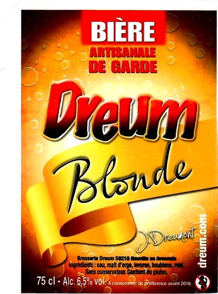 etiquette BRASSERIE DREUM 16