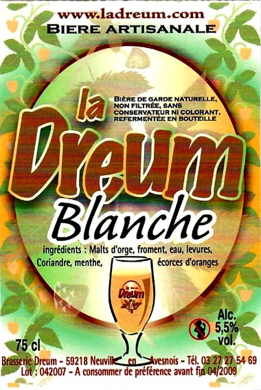 etiquette BRASSERIE DREUM 26