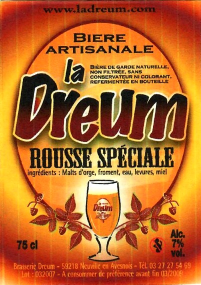 etiquette BRASSERIE DREUM 52