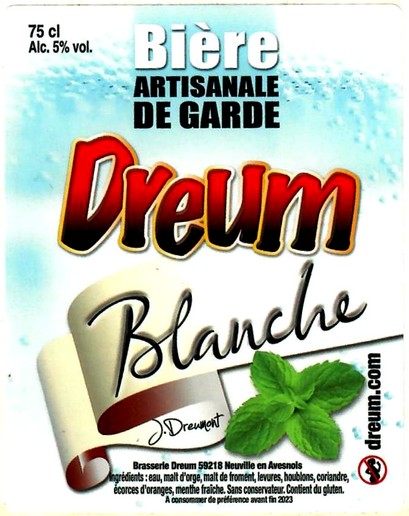 Etiquette BRASSERIE DREUM 54