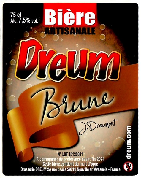 Etiquette BRASSERIE DREUM 56