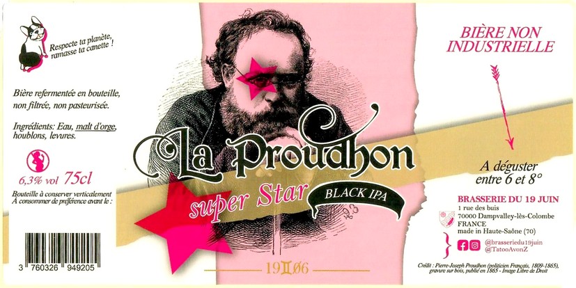 Etiquette BRASSERIE DU 19 JUIN 03