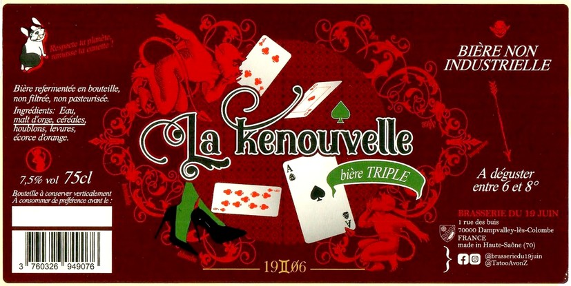 Etiquette BRASSERIE DU 19 JUIN 04