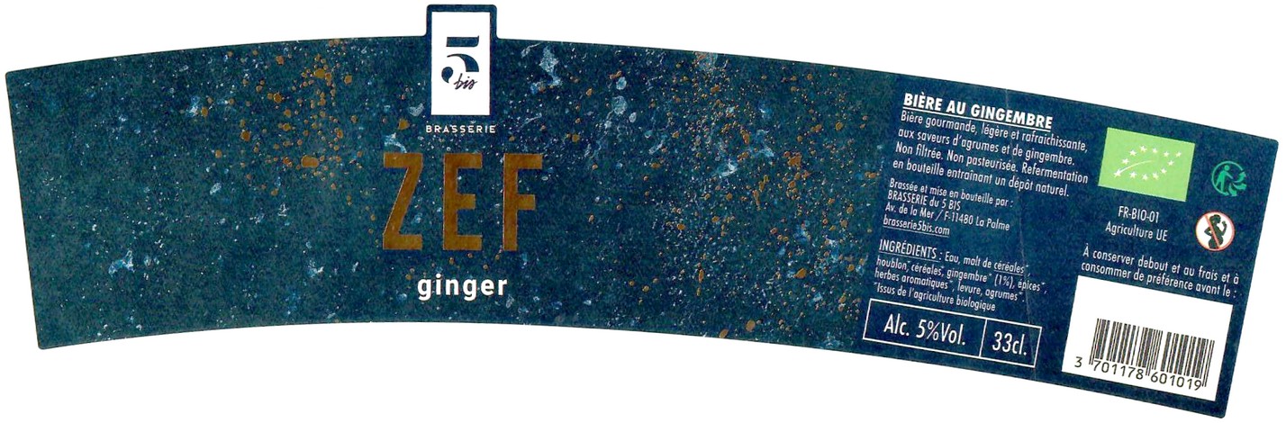 Etiquette BRASSERIE DU 5 BIS 09