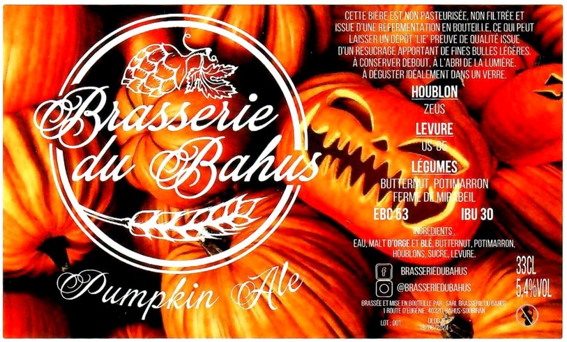 Etiquette BRASSERIE DU BAHUS 10