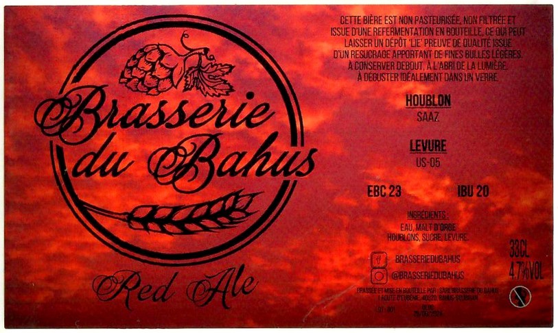 Etiquette BRASSERIE DU BAHUS 18