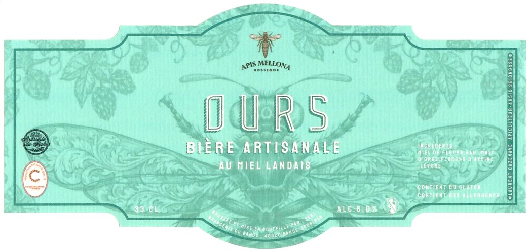 Etiquette BRASSERIE DU BAHUS 25