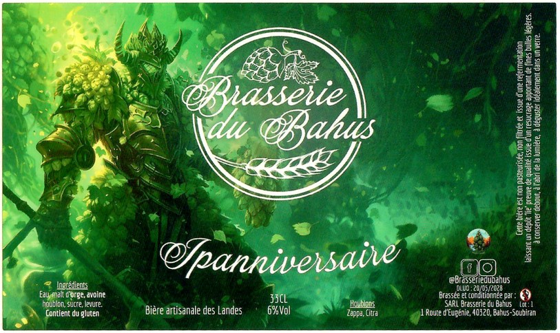 Etiquette BRASSERIE DU BAHUS 43