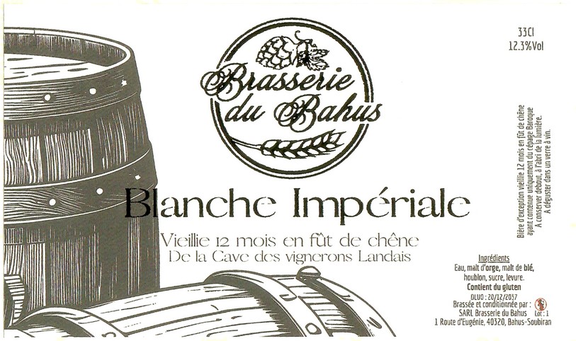 Etiquette BRASSERIE DU BAHUS 44