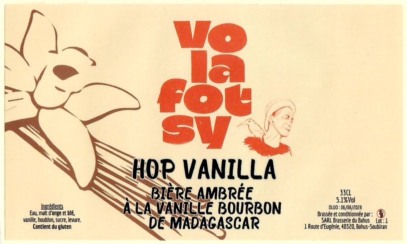 Etiquette BRASSERIE DU BAHUS 52