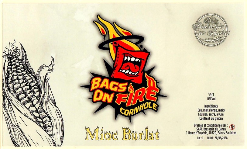 Etiquette BRASSERIE DU BAHUS 54