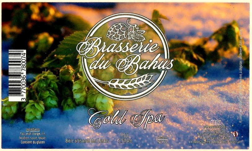 Etiquette BRASSERIE DU BAHUS 66