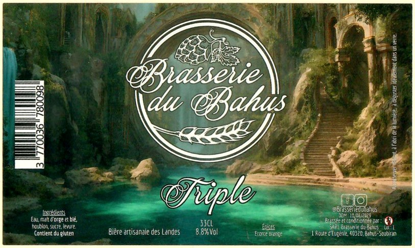 Etiquette BRASSERIE DU BAHUS 69