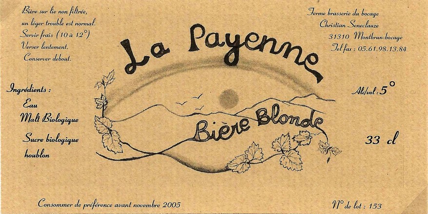 etiquette BRASSERIE DU BOCAGE MONTBRUN 27