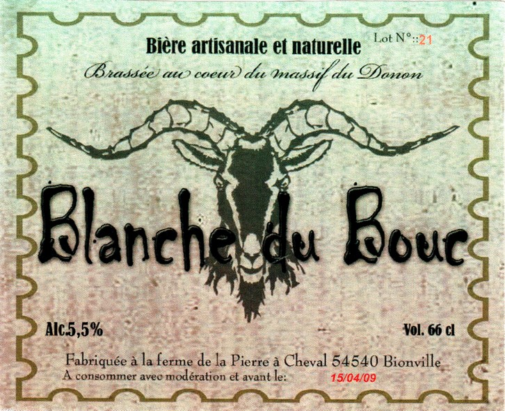 etiquette BRASSERIE LES BIERES DU BOUC 01