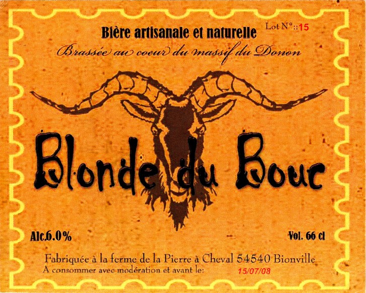 etiquette BRASSERIE LES BIERES DU BOUC 09