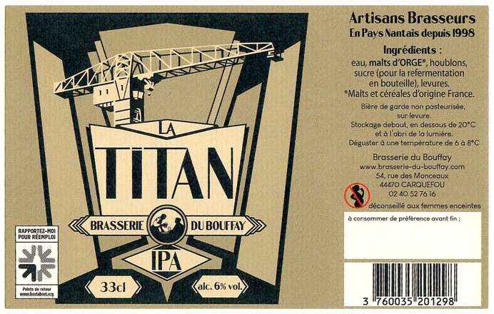 Etiquette BRASSERIE DU BOUFFAY 59