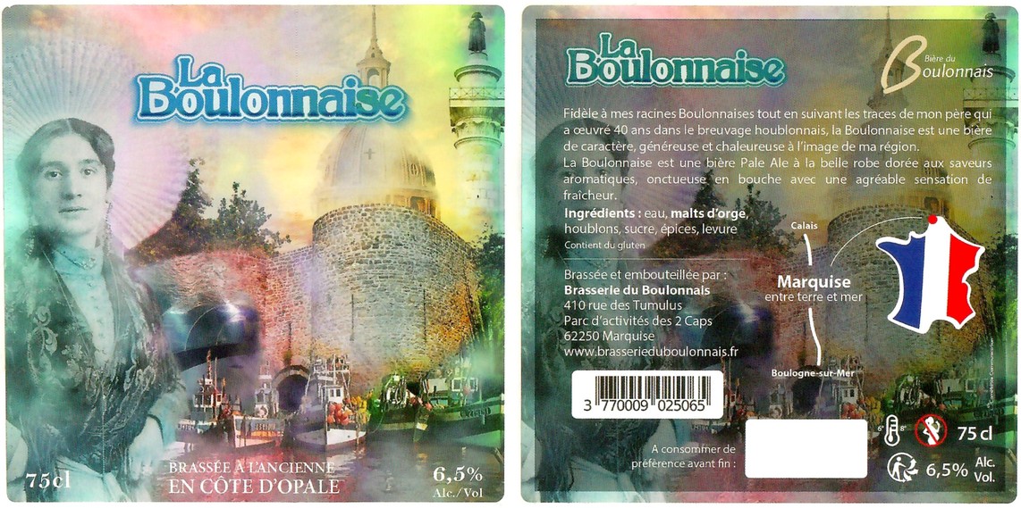 Etiquette BRASSERIE DU BOULONNAIS 24