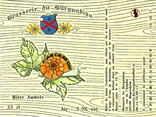 etiquette BRASSERIE DU BURGUNDIAU 02
