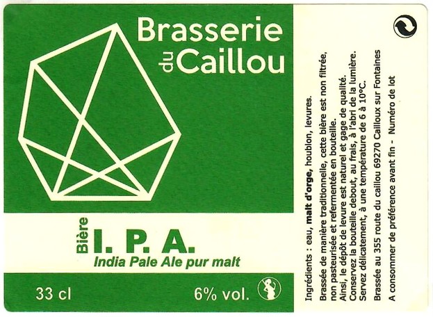 etiquette BRASSERIE DU CAILLOU 69 05