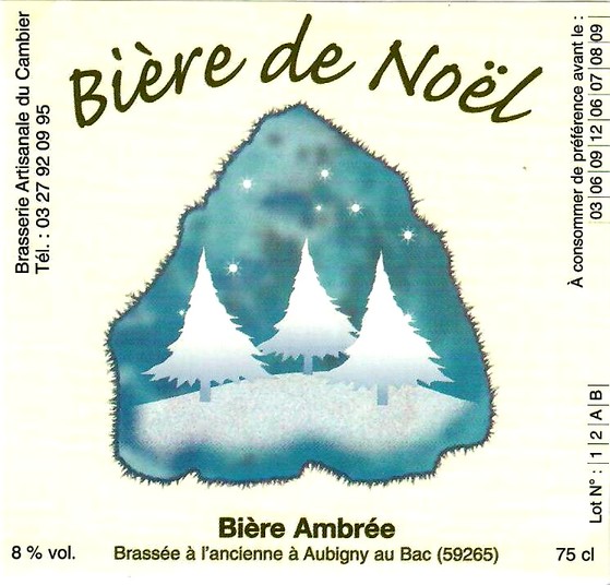 etiquette BRASSERIE DU CAMBIER 18