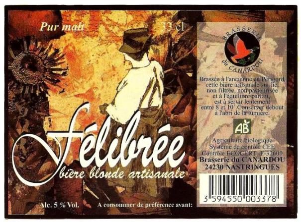 etiquette BRASSERIE DU CANARDOU 06