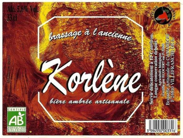 etiquette BRASSERIE DU CANARDOU 17