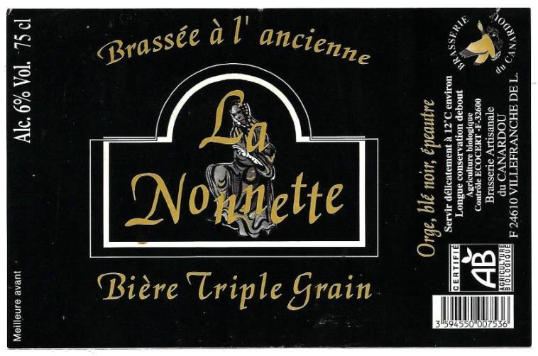 etiquette BRASSERIE DU CANARDOU 20