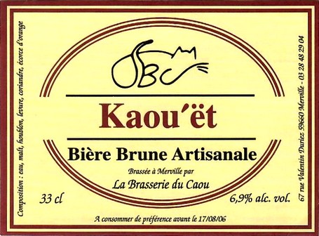 etiquette BRASSERIE DU CAOU 04