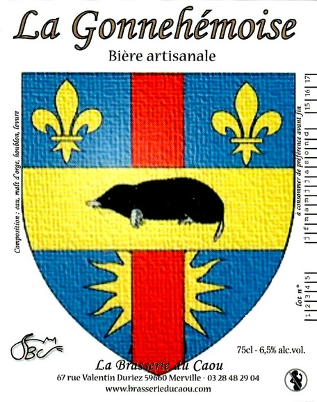 etiquette BRASSERIE DU CAOU 100