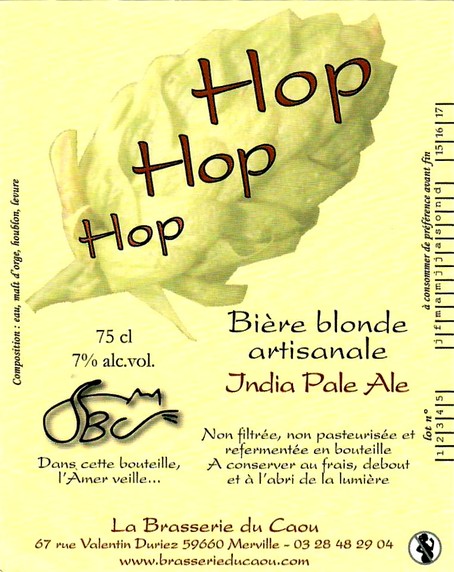 etiquette BRASSERIE DU CAOU 108