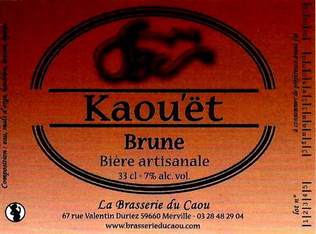 etiquette BRASSERIE DU CAOU 14